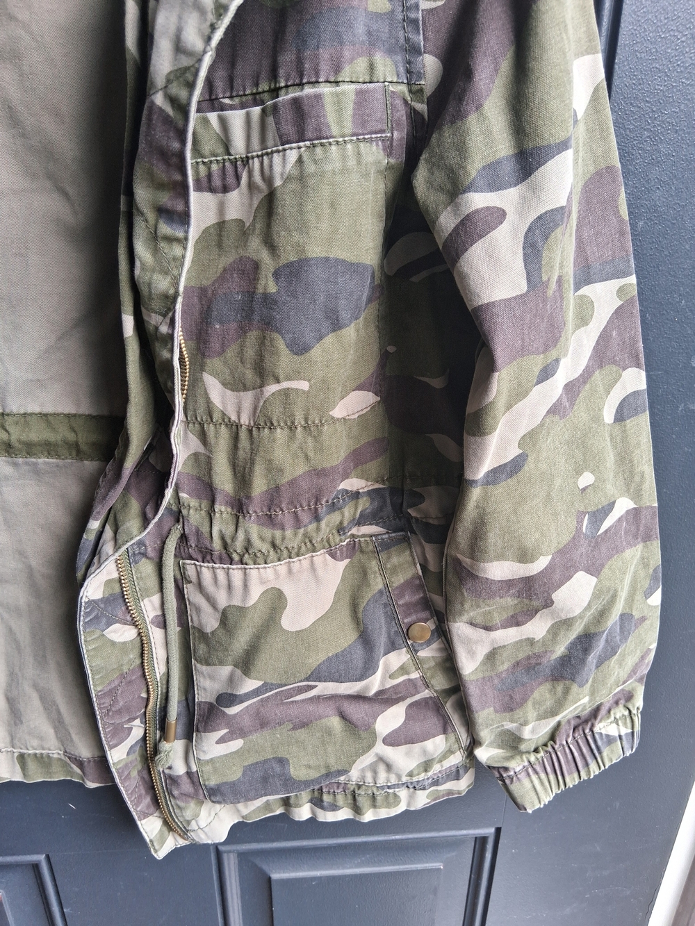 Old Navy Women’s Camo Utility Jacket - Green & Brown - Picture 2 of 5
